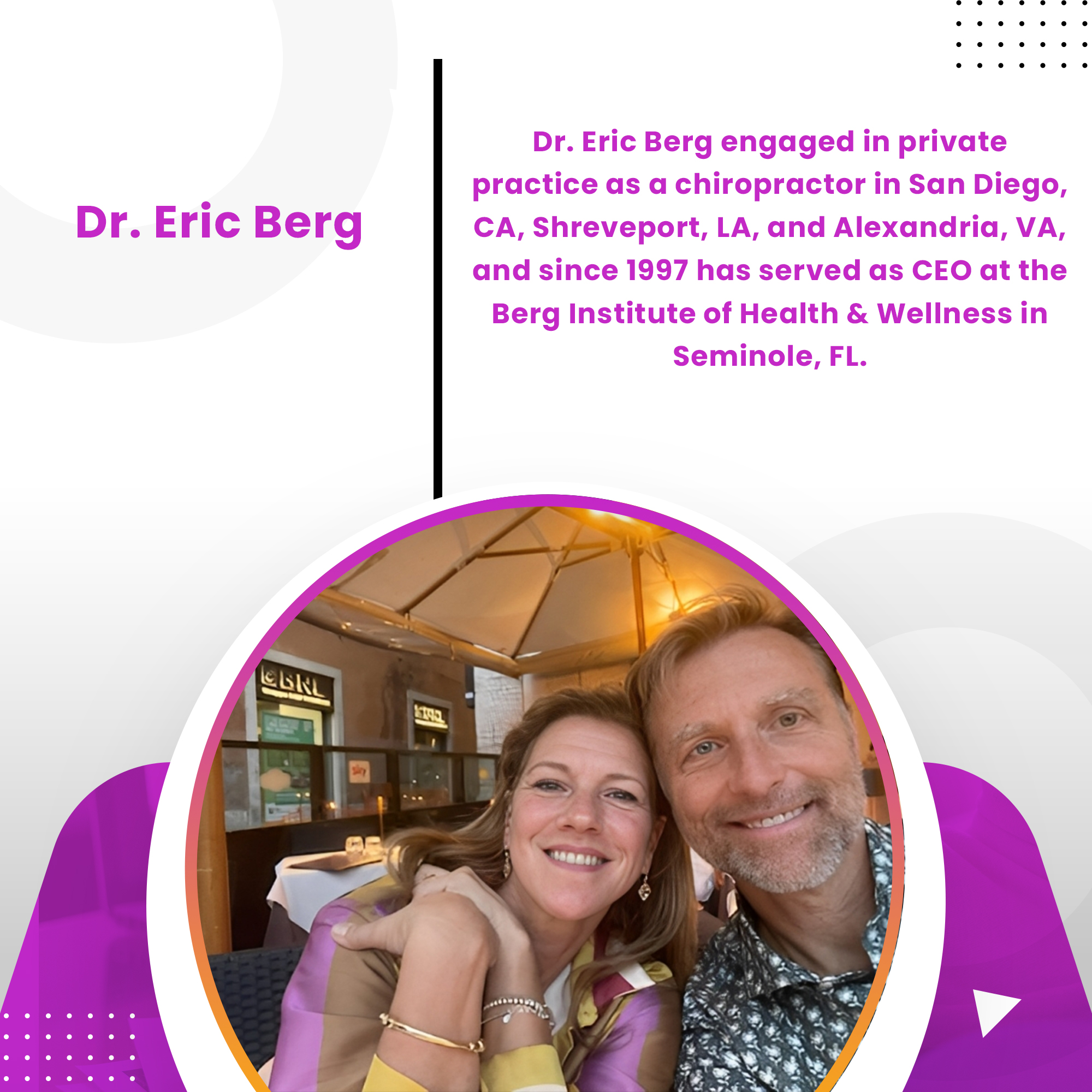 Dr Eric Berg